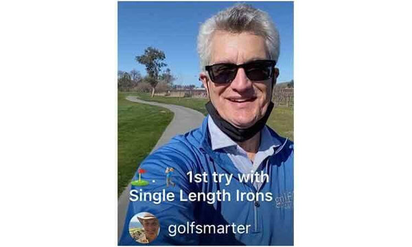 Fred Greene of Golf Smarter Plays his First Round with Single Length Irons