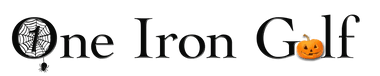 One Iron Golf Logo for Halloween - The Leader in Single Length Clubs for over 25 years. 4 lines of irons, low-profile fairway woods, 1 Iron Dark Horse Titanium Driver, 1 Iron Big-O Putter - 30 day money back guarantee on new club sets