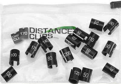 Distance clips in Product Bag on White Background
