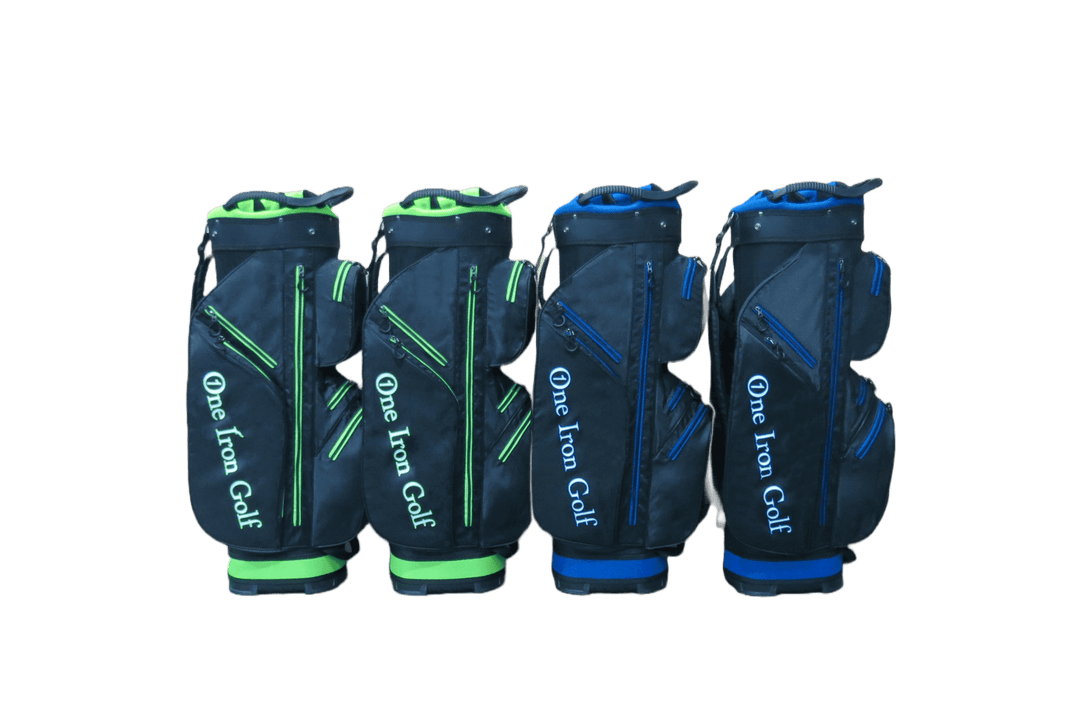 Side View of the Black Golf Cart Bags