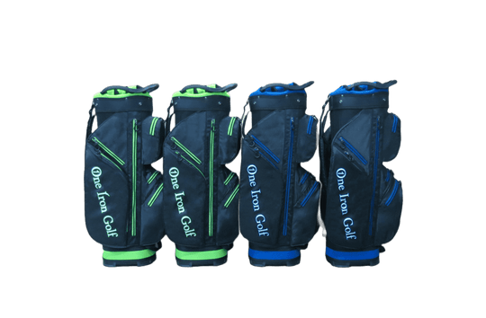 Side View of the Black Golf Cart Bags