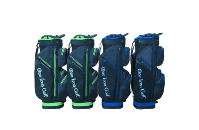 Side View of the Black Golf Cart Bags